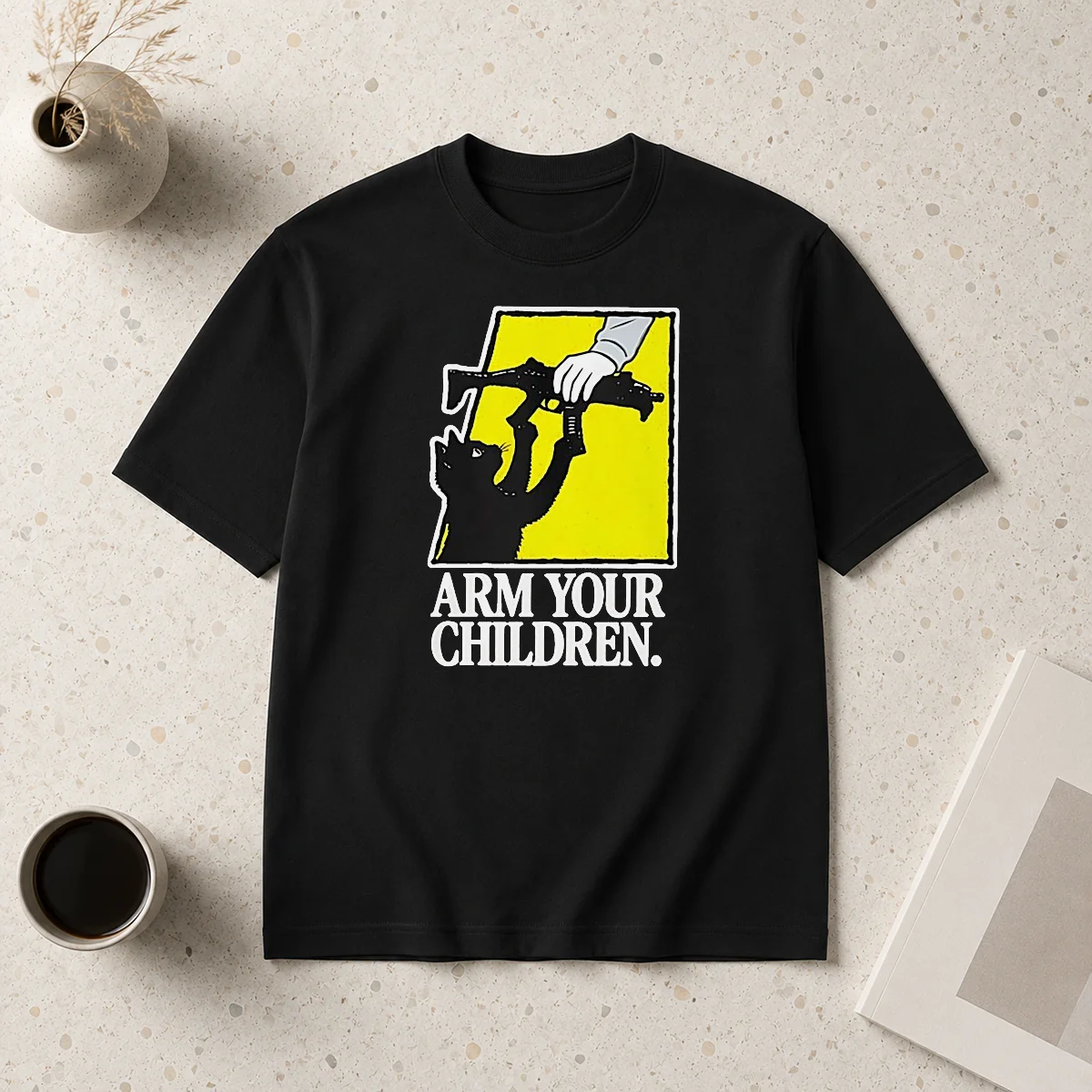 Pretty Black Cat With Gun Satire Shirt Pretty Black Cat With Gun Satire Shirt