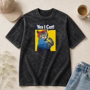 Pretty CATS Yes I Cat Washed T-Shirt