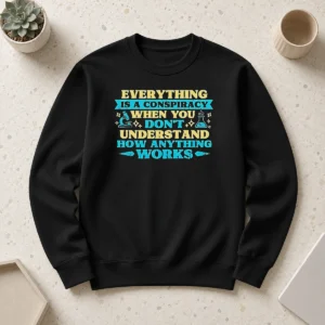 Pretty Everything Is A Conspiracy When You Don'T Understand How Anything Works Sweater