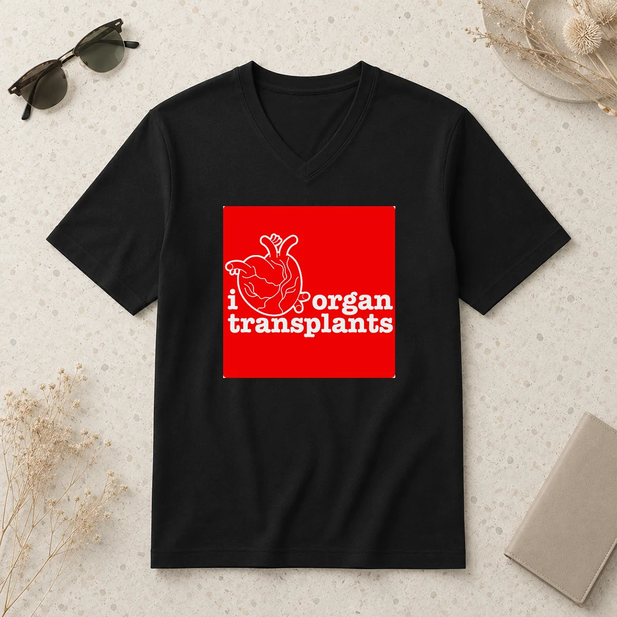 Pretty I Heart Organ Transplants Transplant V-Neck Shirt Pretty I Heart Organ Transplants Transplant V-Neck Shirt