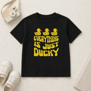 Top Good Everything Is Just Ducky Kids T-Shirt