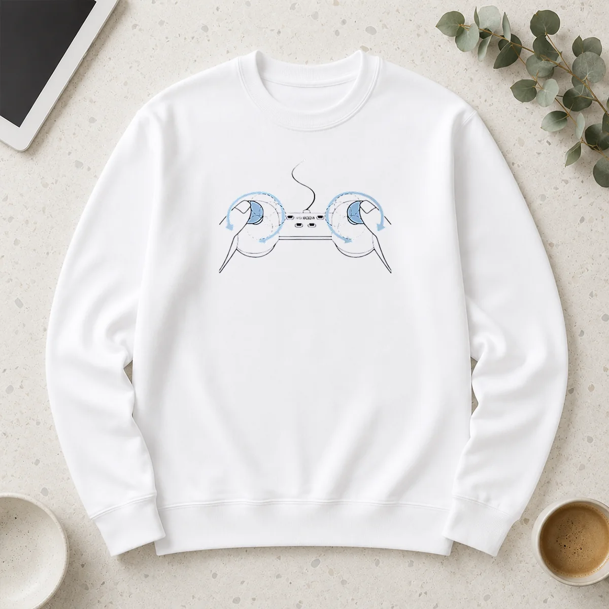 Top Hot Bitch Control Gaming Controller Joystick Rotation Gamer Long Sleeve Shirt