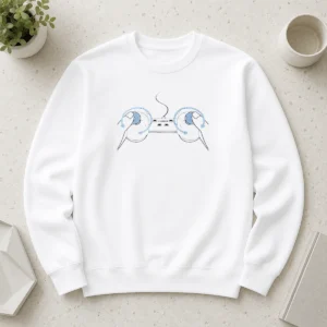 Top Hot Bitch Control Gaming Controller Joystick Rotation Gamer Sweater