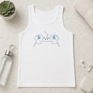 Top Hot Bitch Control Gaming Controller Joystick Rotation Gamer Tank Top