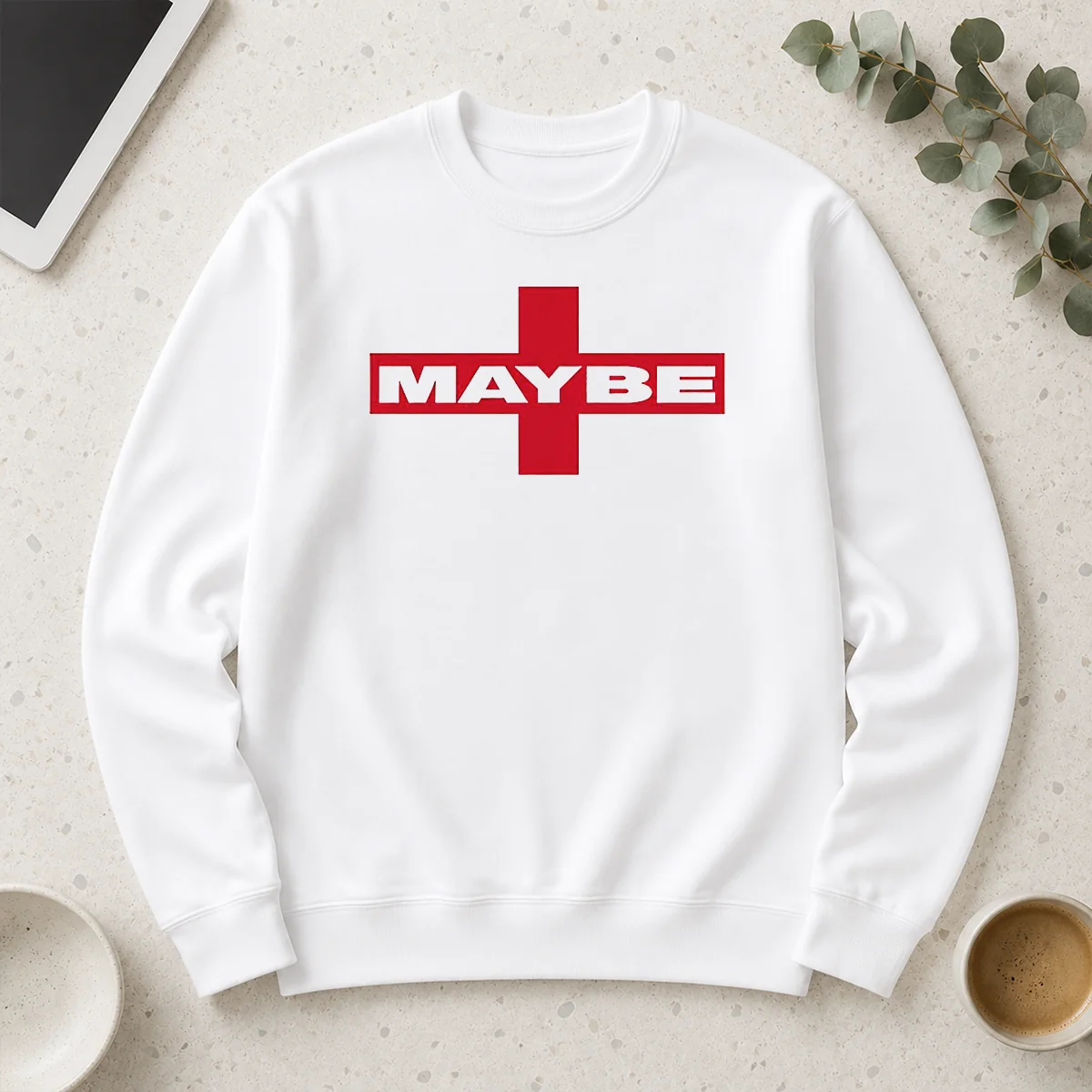 Top Maybe Mib Minimalist Long Sleeve Shirt