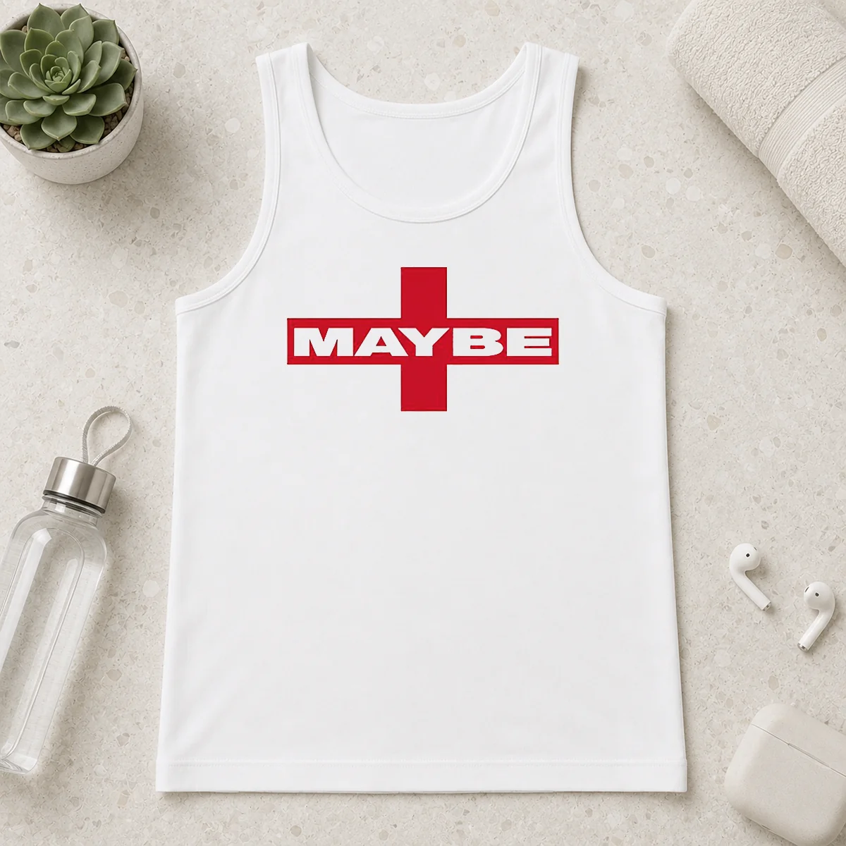 Top Maybe Mib Minimalist Tank Top