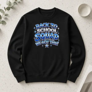 Top Nice Back To School Squad Y2K Chrome Style Long Sleeve Shirt