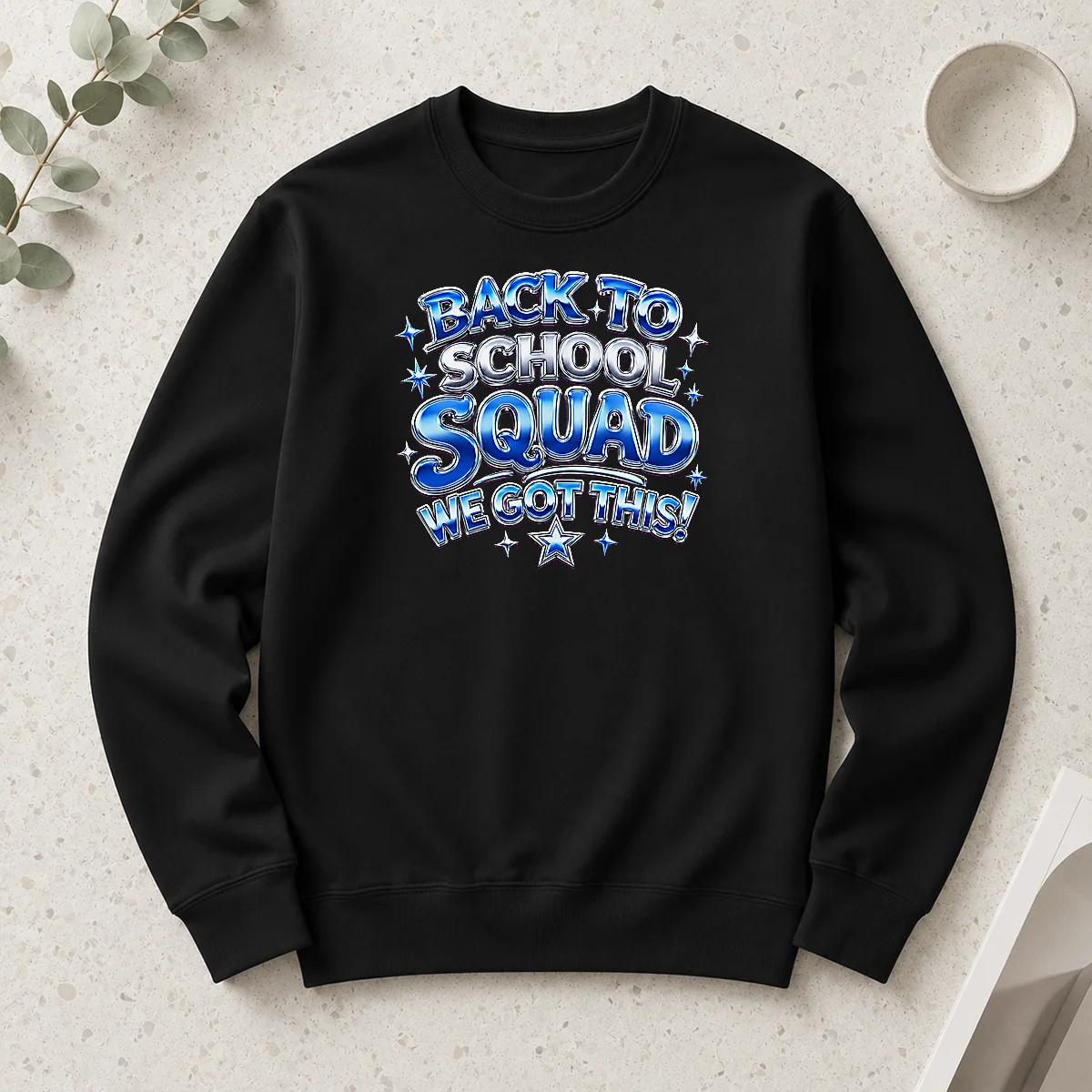 Top Nice Back To School Squad Y2K Chrome Style Long Sleeve Shirt