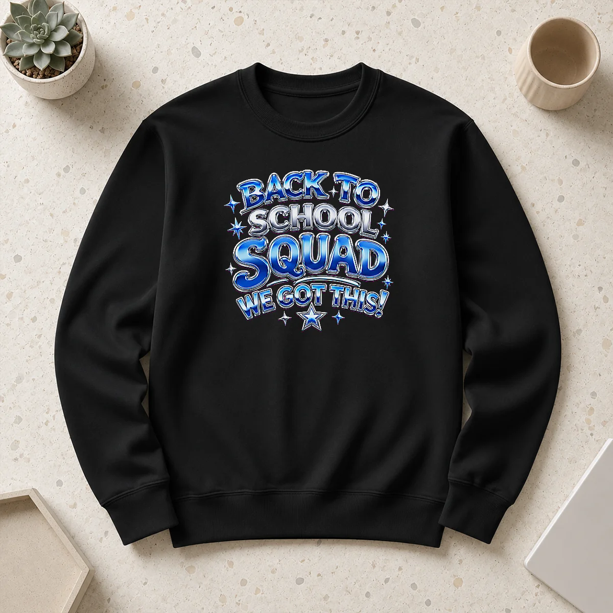 Top Nice Back To School Squad Y2K Chrome Style Sweater
