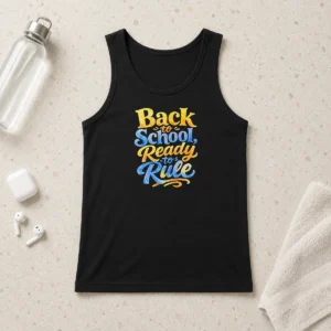 Top Pretty Back To School Ready To Rule Watercolor For Students Tank Top