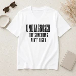 Top Undiagnosed But Something Ain'T Right Chronic Illness V-Neck Shirt