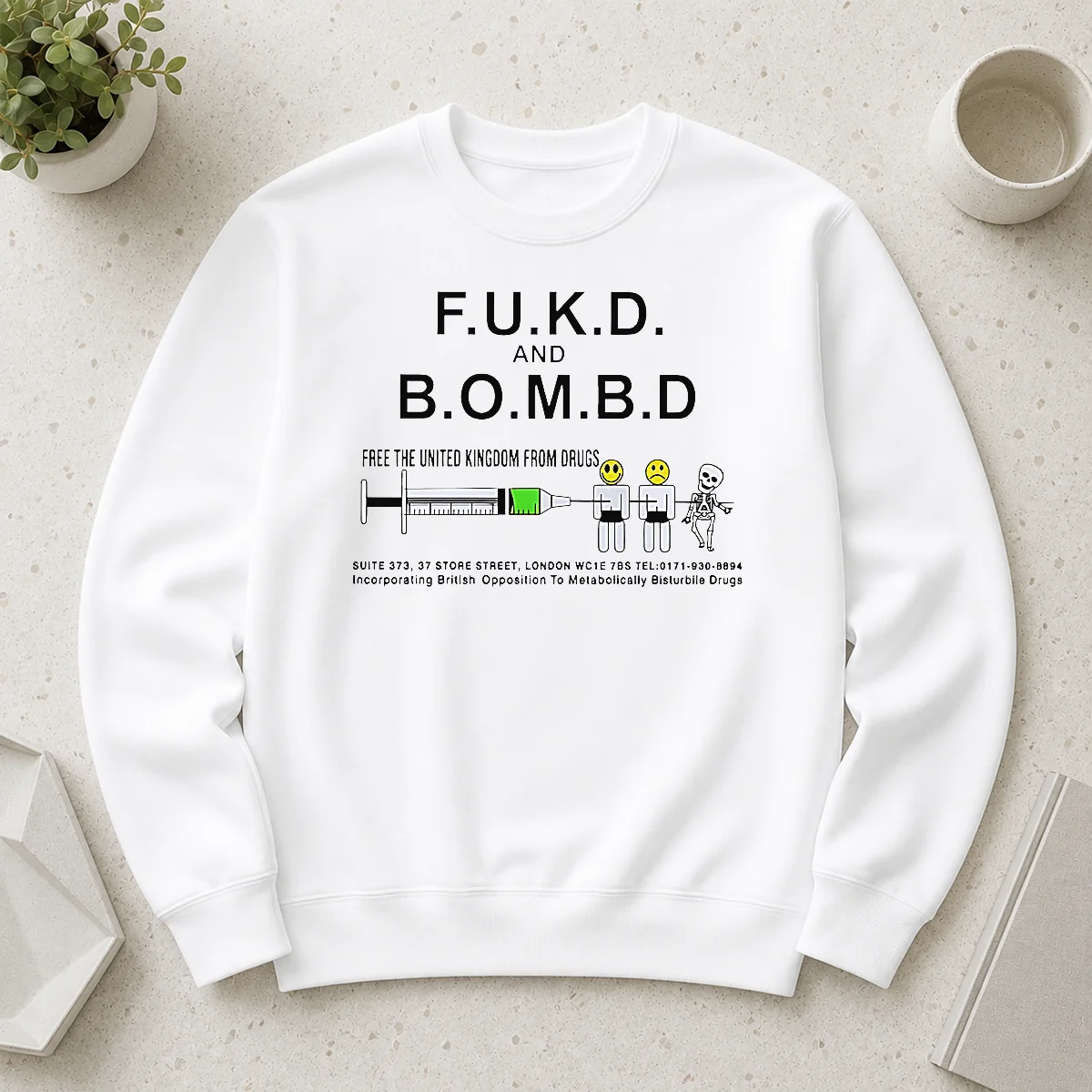 Funny Awesome FUKD And BOMBD Free The United Kingdom From Drugs Shirt - Image 7