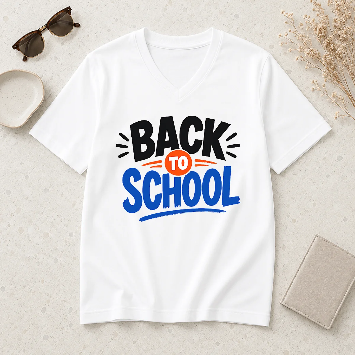 Funny Pretty Hand Drawn Sketch Back V-Neck Shirt Funny Pretty Hand Drawn Sketch Back V-Neck Shirt