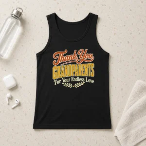 Good Awesome Grandparents Day Thank You Heartfelt Vector Tank Top