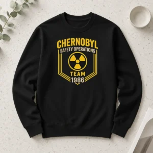Good Hot Chernobyl Safety Team 1986 Front And Back Printed Geek Long Sleeve Shirt