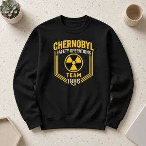Good Hot Chernobyl Safety Team 1986 Front And Back Printed Geek Sweater