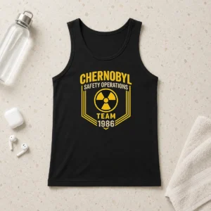 Good Hot Chernobyl Safety Team 1986 Front And Back Printed Geek Tank Top