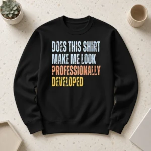 Good Official Does This Shirt Make Me Look Professionally Developed Sweater