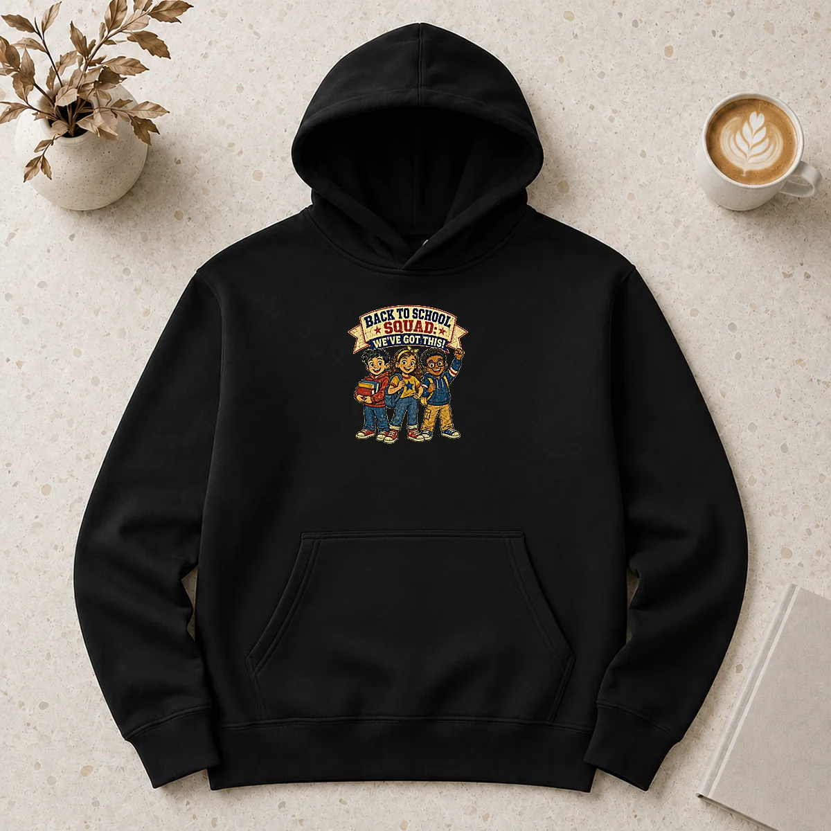 Good Original Back To School Squad Retro Distressed Hoodie