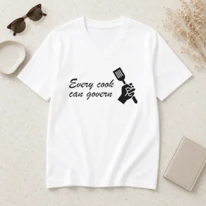 Happy Good Every Cook Can Govern Cooking Chef Political V-Neck Shirt