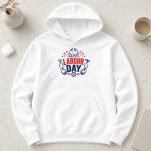 Happy Good Happy Labour Day Wrench Hammer Hard Hat Stars Hoodie