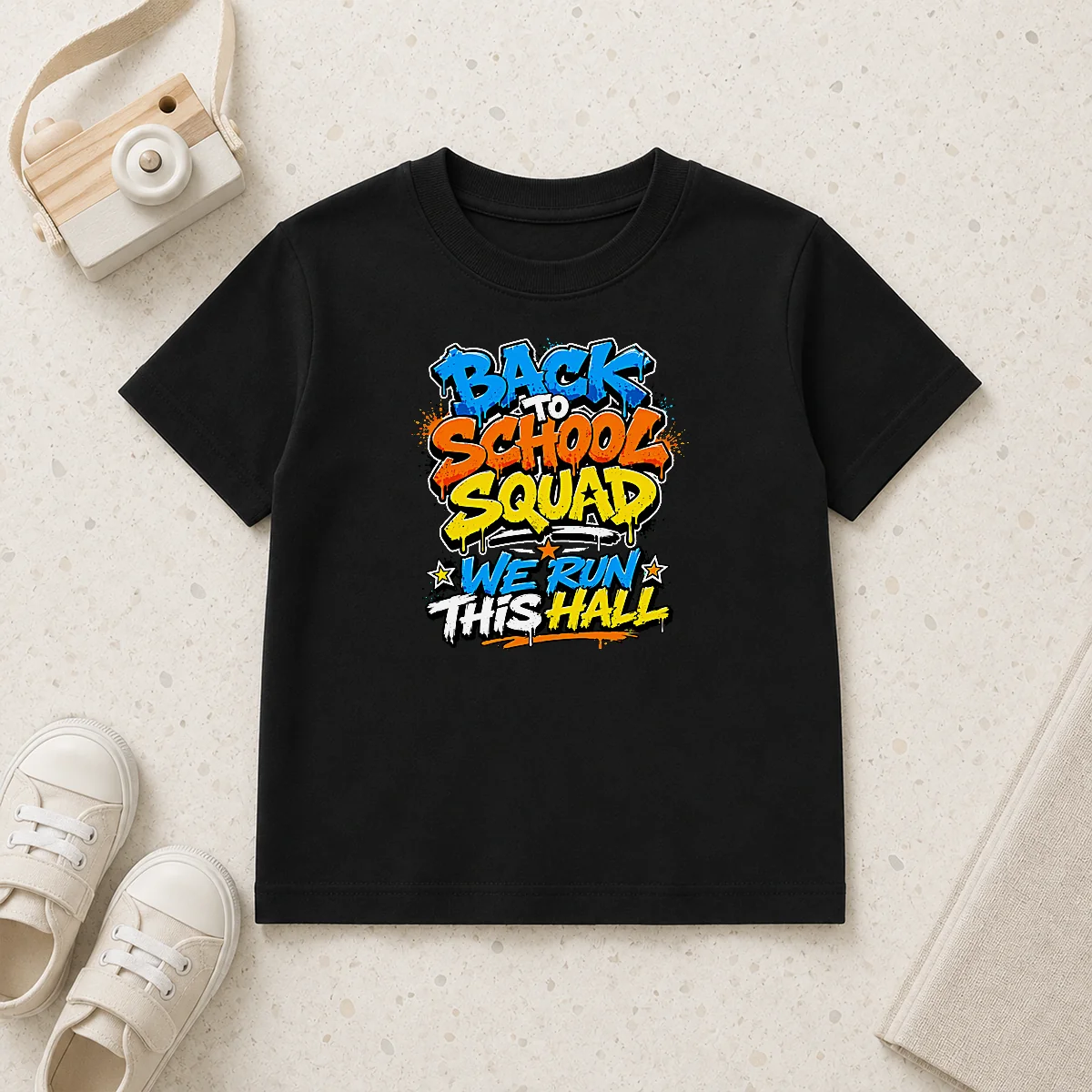 Hot Good Back To School Squad Graffiti For Students Kids T-Shirt