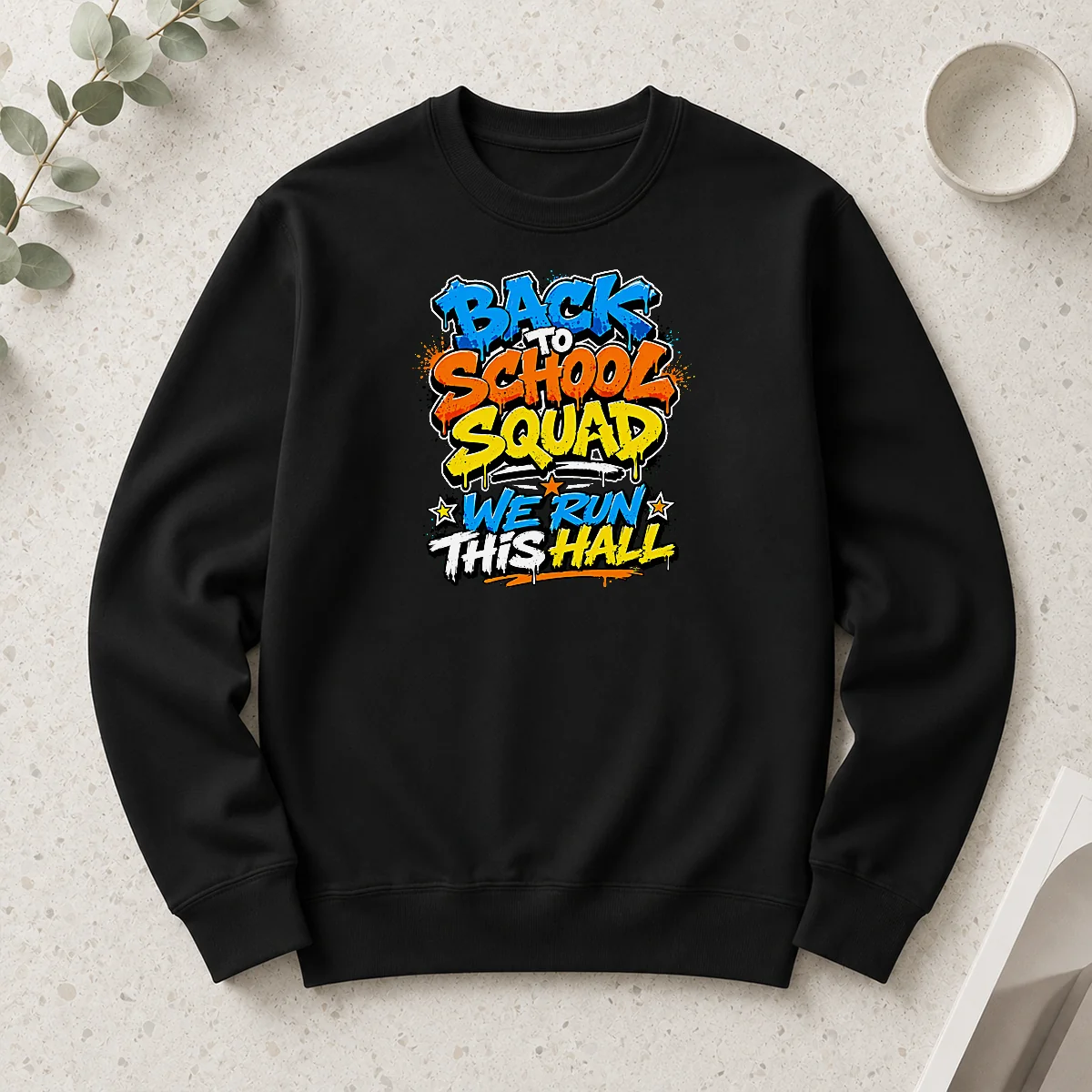 Hot Good Back To School Squad Graffiti For Students Long Sleeve Shirt