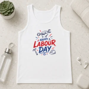 Hot Happy Labour Day Sketch Hand Wrench Hammer Tools Tank Top