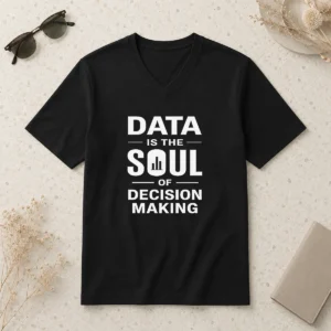 Hot Official Data Is The Soul Of Decision Making Geek V-Neck Shirt