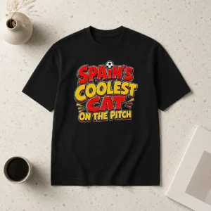 Hot Pretty Spain Soccer Cat Meme Funny Cartoon