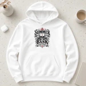 Hot Pretty Top Gothic Skull Palm Summer Bank Holiday Ornate Hoodie