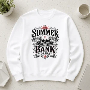Hot Pretty Top Gothic Skull Palm Summer Bank Holiday Ornate Sweater