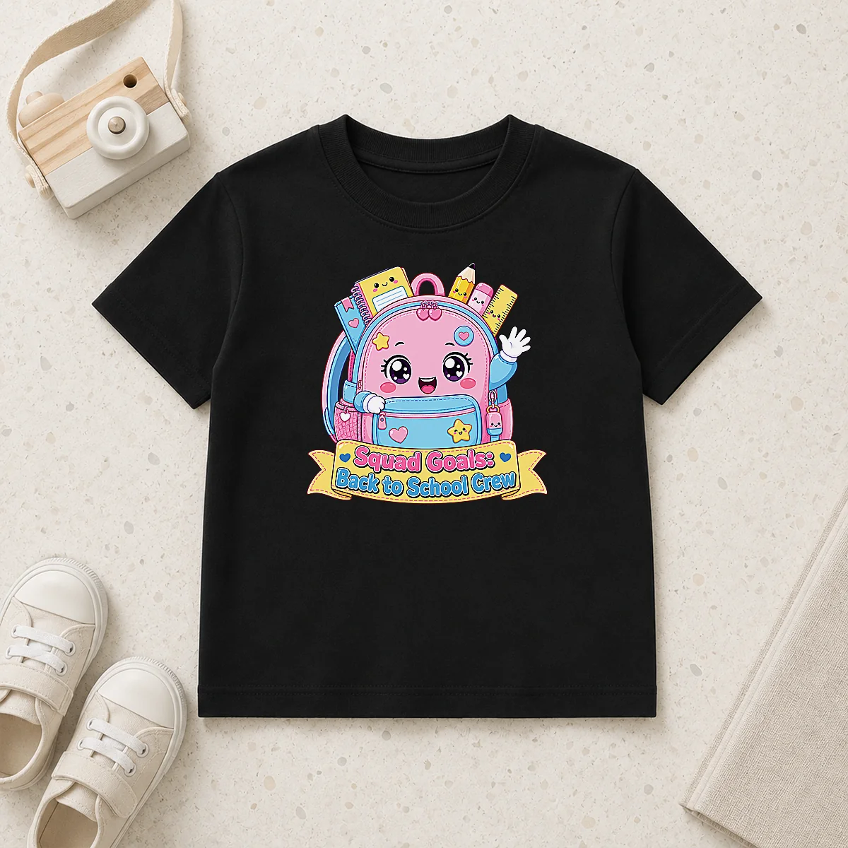 Nice Awesome Back To School Squad Kawaii For Kids Kids T-Shirt