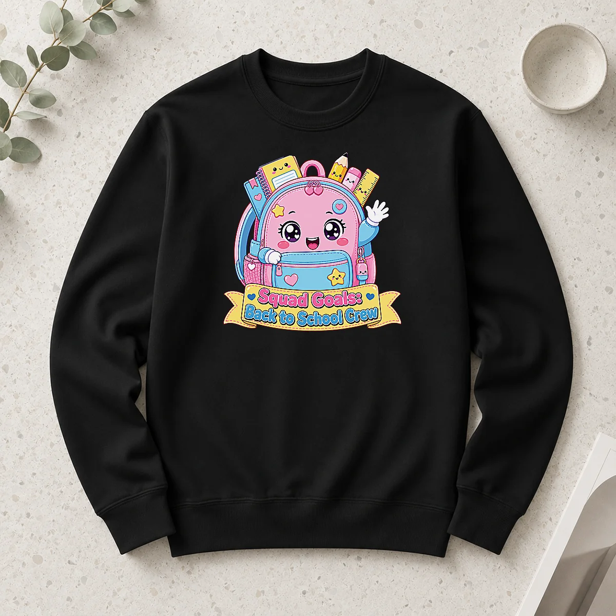 Nice Awesome Back To School Squad Kawaii For Kids Long Sleeve Shirt