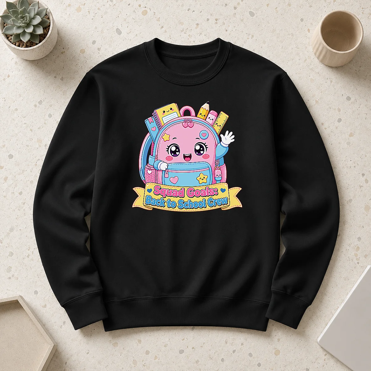 Nice Awesome Back To School Squad Kawaii For Kids Sweater