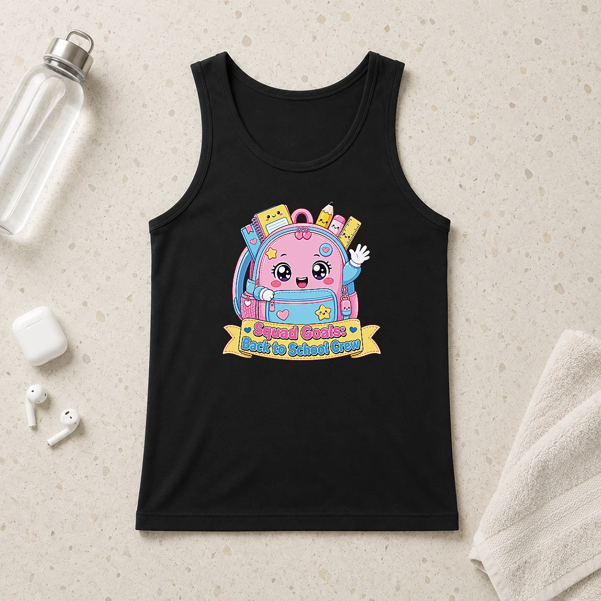 Nice Awesome Back To School Squad Kawaii For Kids Tank Top