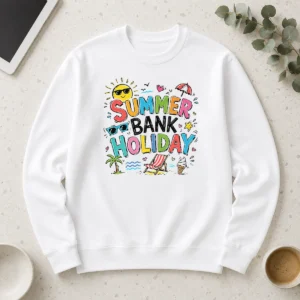 Nice Funny Doodle Summer Bank Holiday Beach Fun ICE Cream Long Sleeve Shirt