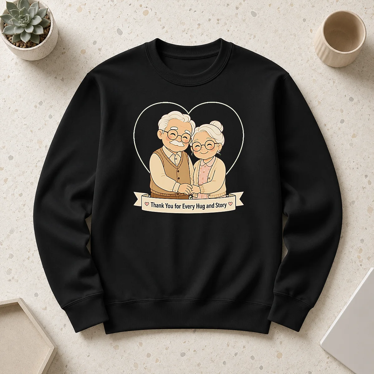Nice Good Grandparents Day Thank You Gift Minimalist Sweater