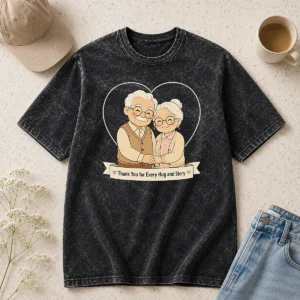 Nice Good Grandparents Day Thank You Gift Minimalist Washed T-Shirt