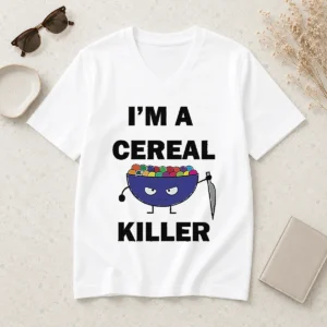 Nice Good I'M A Cereal Killer V-Neck Shirt