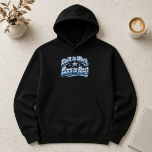 Nice Hot Born To Rest Labour Day Retro Work Ethic Hoodie