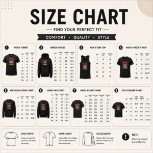 Size chart for Nice Hot Dear Racists In America You Live On Is Native American with measurements in inches and cm to help choose the right fit