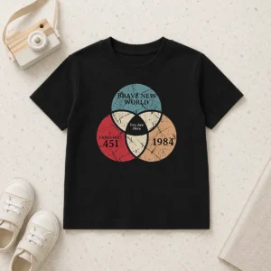 Nice Official Dystopia Venn You Are Here Geek Kids T-Shirt