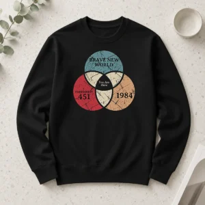 Nice Official Dystopia Venn You Are Here Geek Long Sleeve Shirt