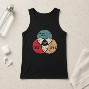 Nice Official Dystopia Venn You Are Here Geek Tank Top