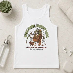 Nice Premium Hot Hike More Worry Less A Walk In Nature Walks The Soul Back Home Tank Top