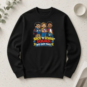 Nice Pretty Back To School Cartoon Squad For Kids Long Sleeve Shirt