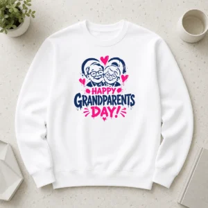 Nice Top Grandparents Day Grunge Paint Splatter Heart Sweater