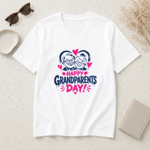 Nice Top Grandparents Day Grunge Paint Splatter Heart V-Neck Shirt