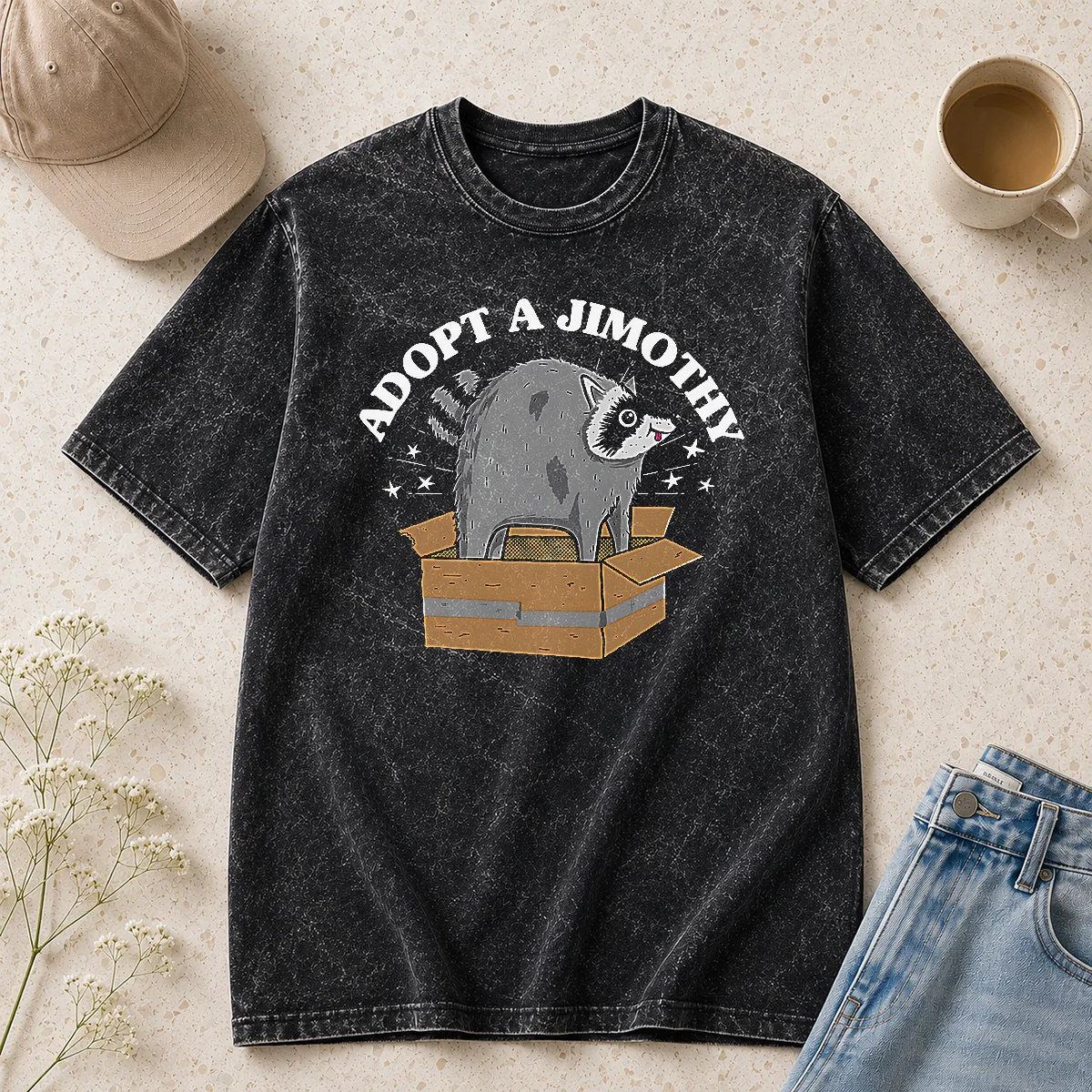 Perfect Good Adopt A Jimothy Washed T-Shirt